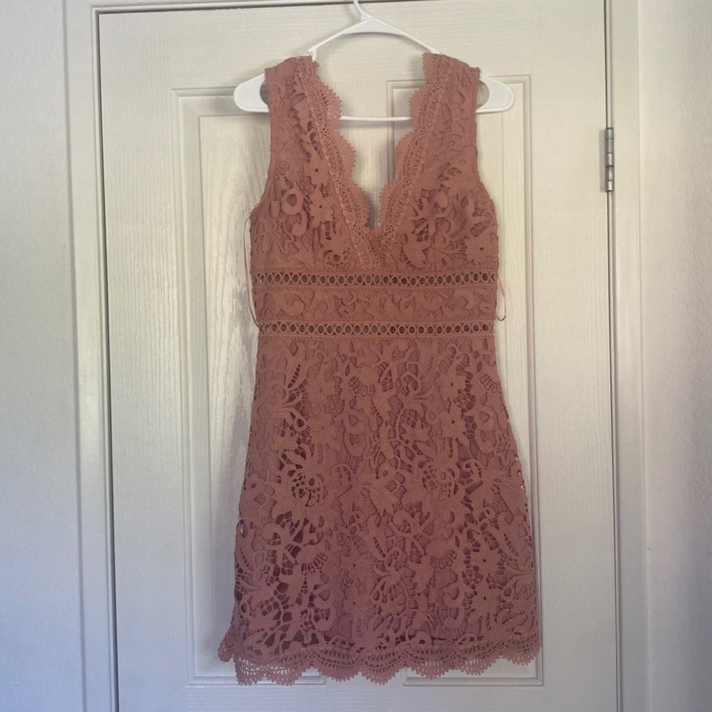 Pink Lace Dress